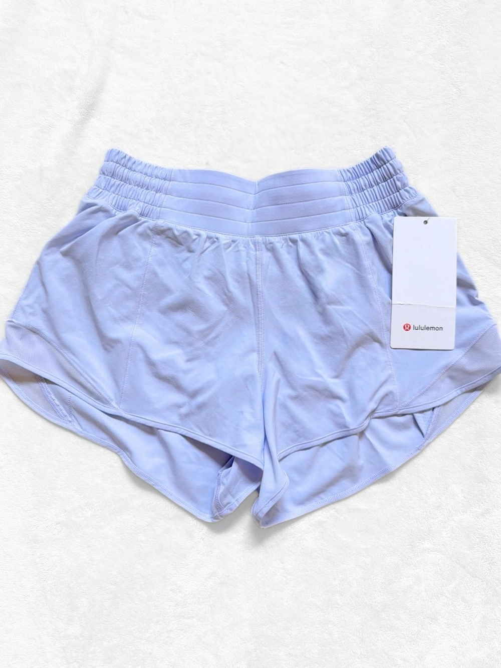 NWT Lululemon Flow Y Bra + Hotty Hot Shorts Set – Serene Blue – Size 6 - Picture 7 of 16
